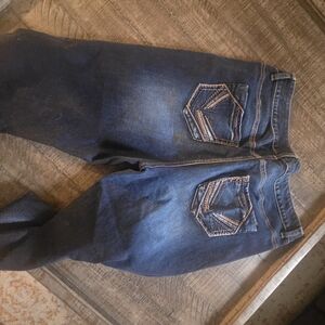 Maurices Dark Blue Ankle Jeans